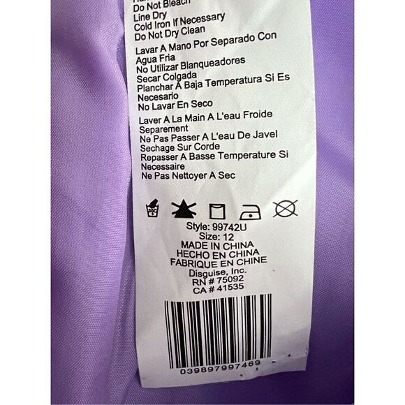 Disney Deluxe Little Mermaid Ariel Costume Halloween Cosplay Pretend 12 Fantasy - Picture 9 of 10